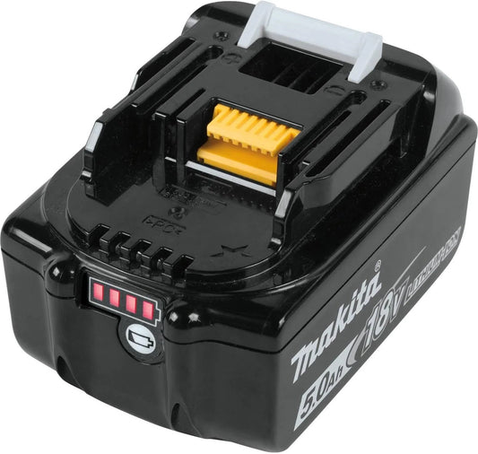Makita 18V LXT Power Kit – Includes 5.0Ah Battery, Rapid Charger, Type 3 Makpac Case with Custom Inlay