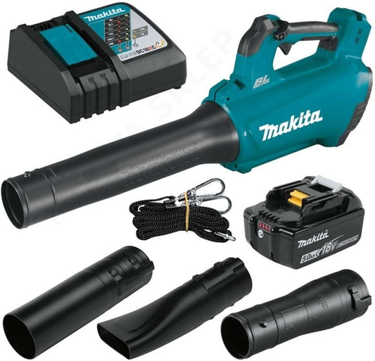 Makita DUB184RT 18V LXT Brushless Cordless Blower Kit – Includes 5.0Ah Battery & Charger
