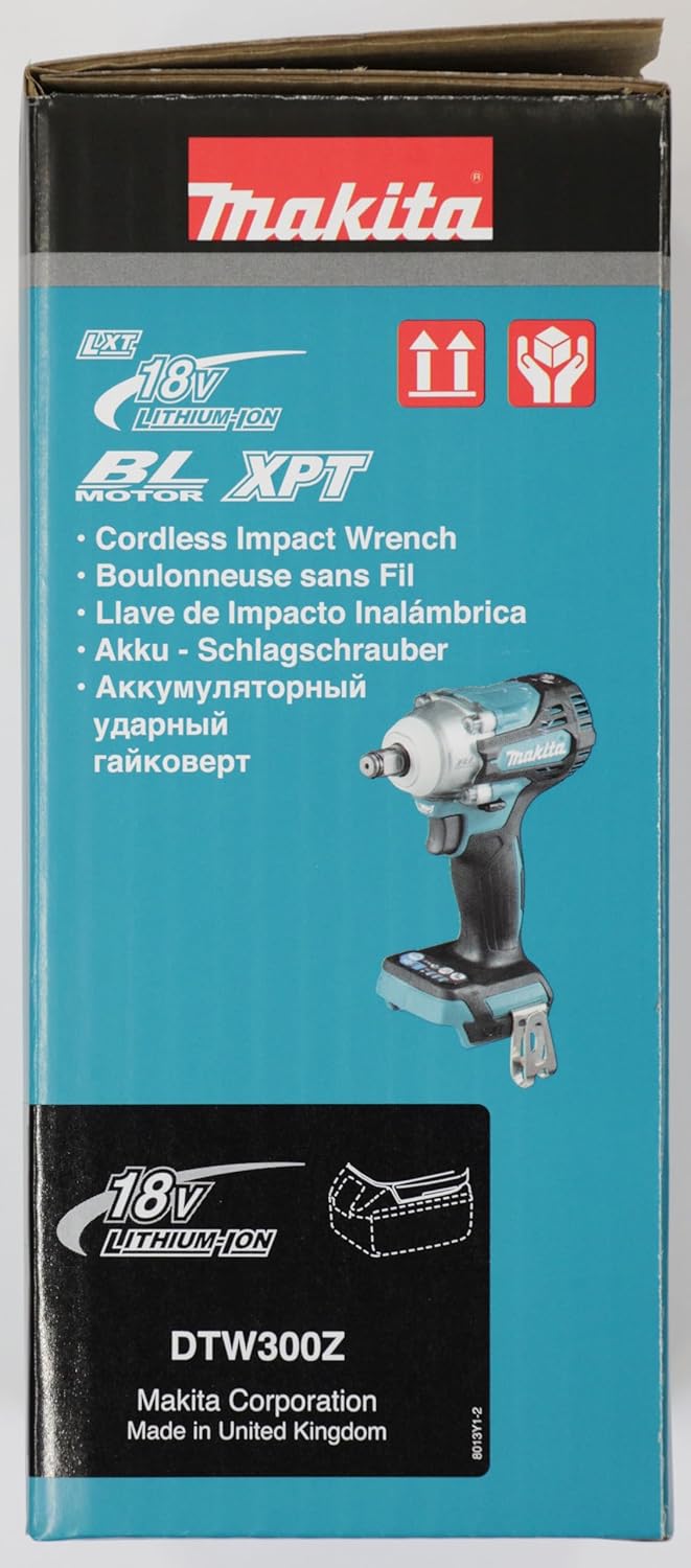 Makita 18V DTW300Z Brushless Cordless Impact Wrench – Tool Only + Makpac Type 2 Case