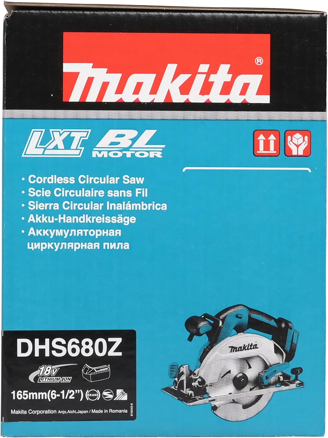 Makita DHS680Z 18V LXT Brushless Circular Saw 165mm – Tool Only (No Battery or Charger)